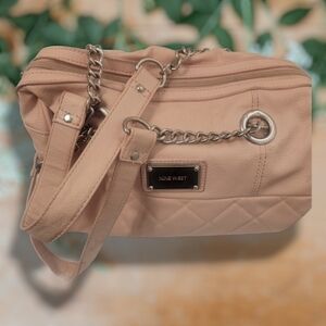 Nine West Pink Shoulder Bag with Chain